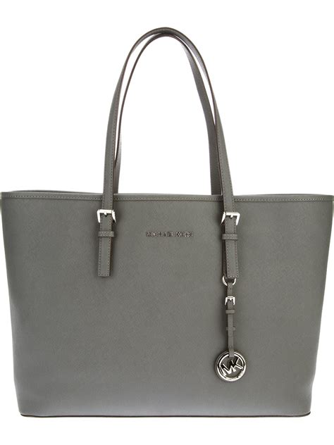 michael kors florence grey bag|Michael Kors grey tote bag.